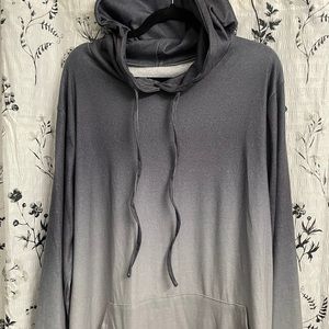 Long sleeve dark gray to light gray hoodie!